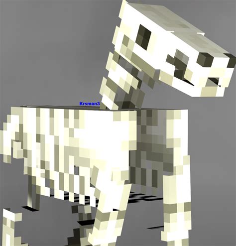 Minecraft - Skeleton Horse by Krsman30 on DeviantArt