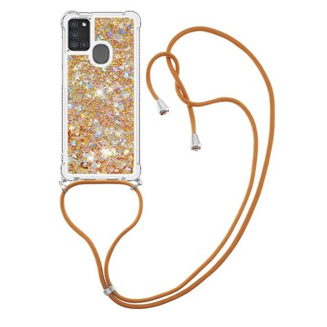 Coque Samsung Galaxy A S Paillettes Avec Cordon Ma Coque