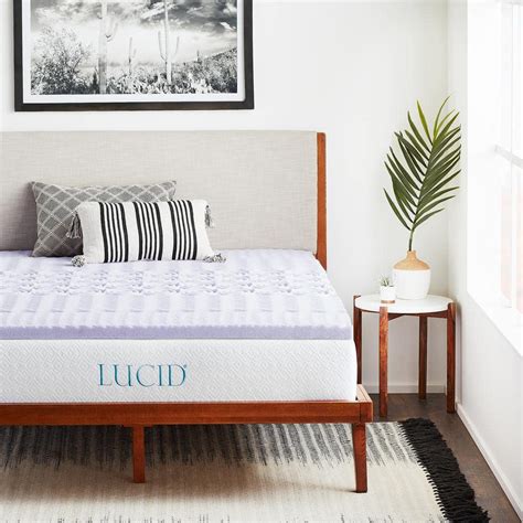 Lucid In Twin Xl Memory Foam Mattress Topper Hdlu Tx Zt The Home