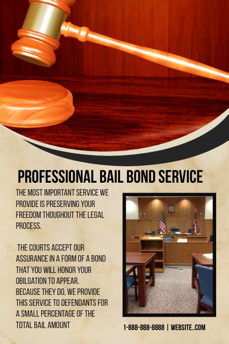 Professional Bail Bond Service Template Postermywall