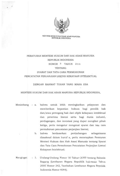 PDF PERATURAN MENTERI HUKUM DAN HAK ASASI MANUSIA DOKUMEN TIPS