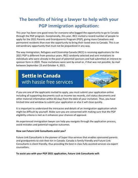 Ppt The Benefits Of Hiring A Lawyer To Help With Your Pgp Immigration