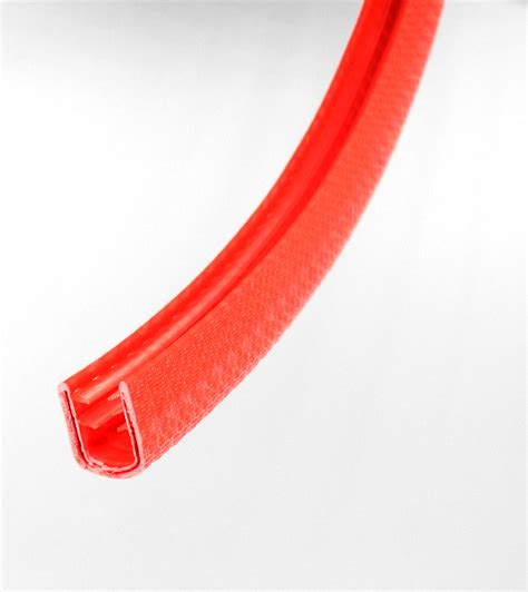 PVC Kantenschutzprofil Mit Stahleinlage Farbe Rot Klemmbereich 6 8mm