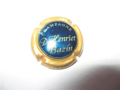 1 CAPSULE DE Champagne Henriet BazinN7 Bleu Contour Or EUR 1 00