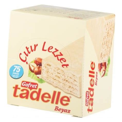 Tadelle Beyaz Çikolatalı Gofret 35 gr x 24 lü Fiyatı