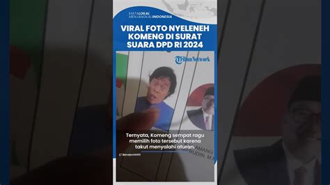 Gegara Pose Foto Nyeleneh Di Surat Suara Dpd Jabar Hasil Suara