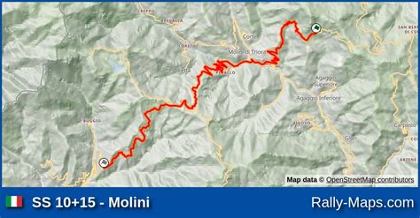 SS 10 15 Molini Stage Map Rallye Sanremo Rallye D Italia 2001