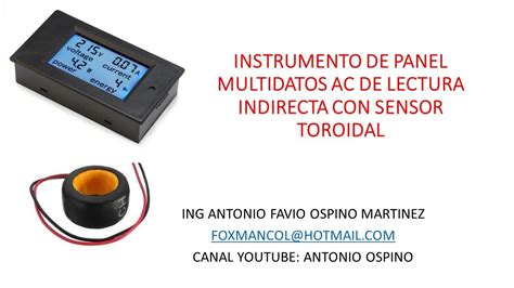 INSTRUMENTO MULTIDATOS AC DE PANEL DE MEDIDA DE CORRIENTE INDIRECTA CON