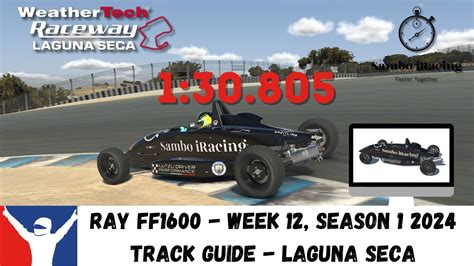 Iracing Ray Ff Laguna Seca Track Guide Tips Tricks