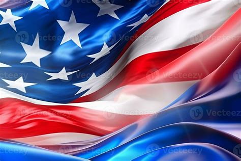 3D Waving American Flag Background Generative AI 28351619 Stock Photo ...