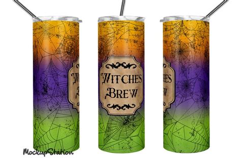 Witches Brew Tumbler Sublimation Halloween Tumbler Wrap Png