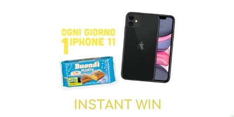 Concorso Instant Win Buondì Motta Vinci IPhone 11 64Gb