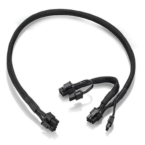 Buy Owltree Braided Atx Psu 8 Pin Male To Dual 8 Pin 62 Pin Pcie Male