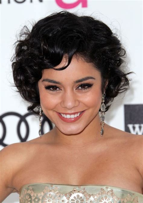 Vanessa Hudgens Short Curly Bob Hairstyle