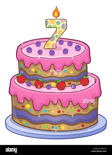 7 Year Old Birthday Cake Hi Res Stock Photography And Images Alamy