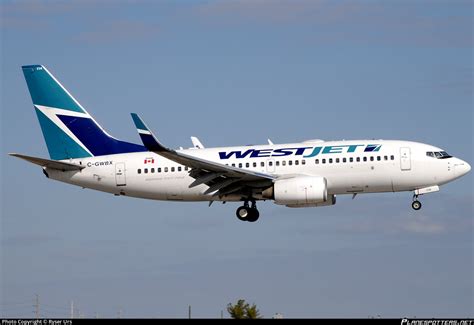 C GWBX WestJet Boeing 737 7CT WL Photo By Ryser Urs ID 201317