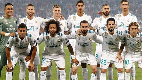 Real Madrid The Photo Of Reals Starting Xi In Kiev And In Cardiff