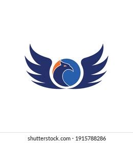 Vector Eagle Falcon Linear Logo Design Stock Vector Royalty Free