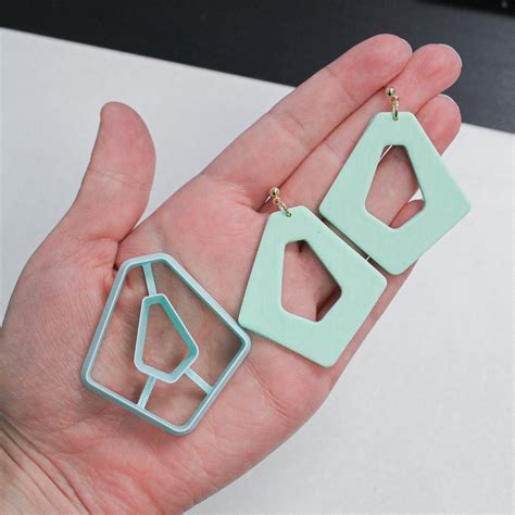 Rhombus Donut Polymer Clay Cutters Polymer Clay Tools 3d Etsy