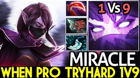 Miracle [templar Assassin] When Pro Tryhard 1v9 Solo Mid Gameplay 7 21 Dota 2 Youtube