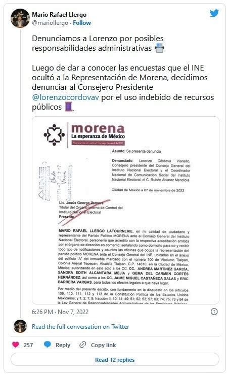 Ine Morena Denuncia A Lorenzo Córdova Por Promoción Personalizada El Informador