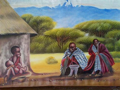 Traditional African Men Painting by John | Fine Art America