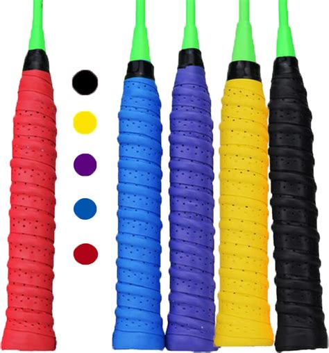 5 Pack Racket Grip Tape Non Slip Badminton Racket Grip Tape Absorbent