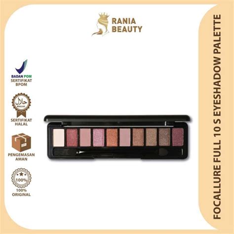 Jual Rania Beauty Focallure Full Feature Nude 10 Shade Eyeshadow