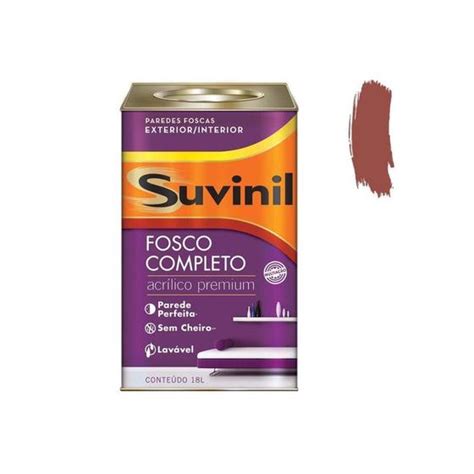 Tinta Acr Lica Fosco Tomate Seco Litros Suvinil Tinta Para