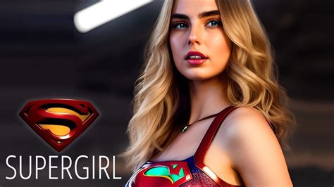 Supergirl Cosplay And Lingerie Ai Art Dc Superhero Series 4 Youtube