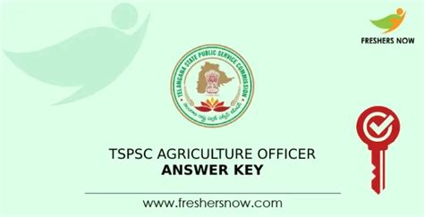 Tspsc Agriculture Officer Answer Key 2023 Pdf Out Objection Link