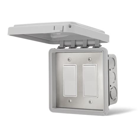 Infratech Dual Onoff Flush Mount Switch With Gang Box And Weatherproof