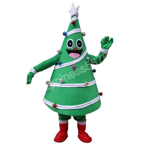 2024 Christmas Tree Mascot Costumes Cartoon Character Outfit Suit