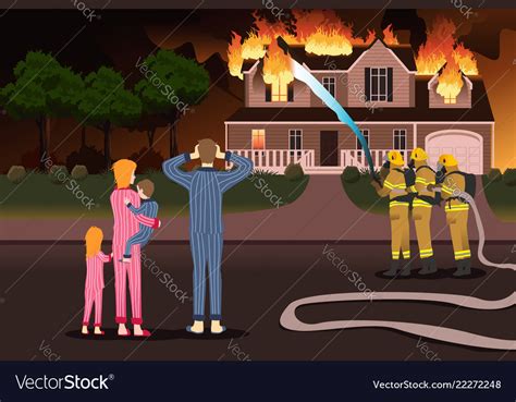 Firefighters Putting Out Fires Clip Art