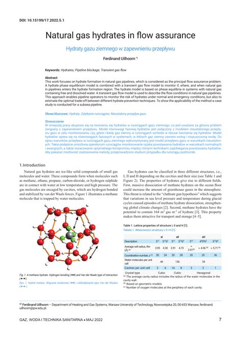 Pdf Natural Gas Hydrates In Flow Assurance