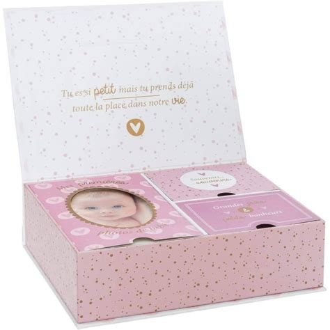 Atmosphera Coffret Naissance Rose Boite Souvenir Et Photo Maxxidiscount