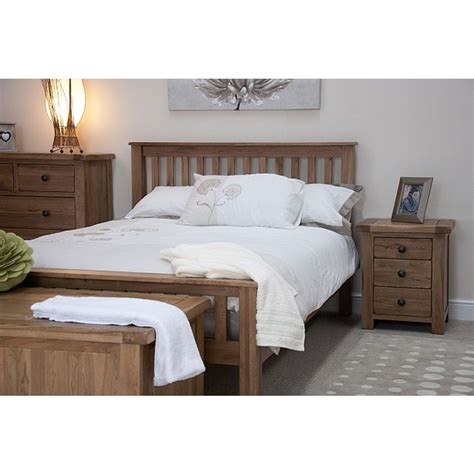 Rustic Solid Oak 5 King Size Bed Sale Now On Free Delivery