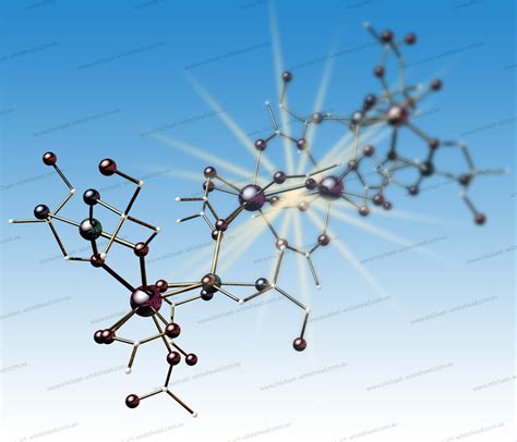 3d Chemical Molecule Structure Michael Whitehead Illustrator Artist Designer