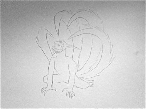 Naruto four tails WIP by Whitewingeddragon44 on DeviantArt