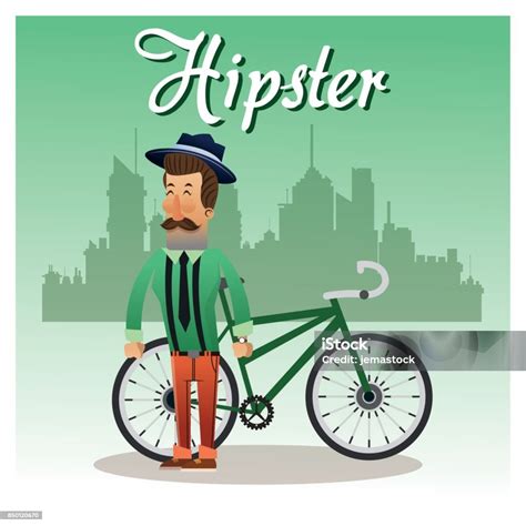 Desain Kartun Hipster Man Ilustrasi Stok Unduh Gambar Sekarang Anak Umur Manusia Barang