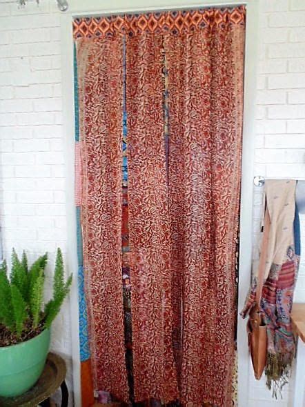 Bohemian Door Curtain 45 X 82 Boho Chic Decor Etsy Boho Chic Decor