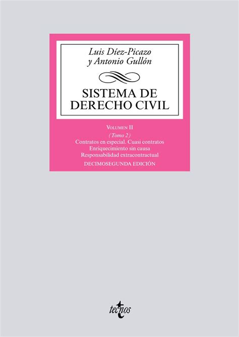 Sistema De Derecho Civil Volumen Ii Tomo Contratos En Especial