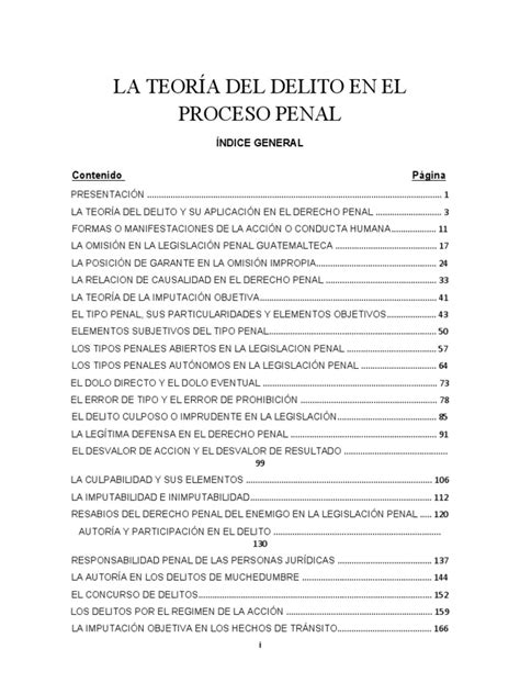 Teoría Del Delito Pdf