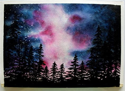 paint night scenes  watercolor  pearl brandon blog