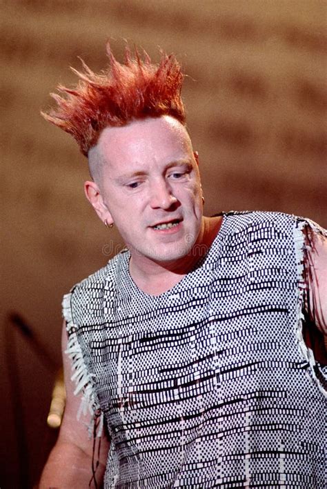 Sex Pistols John Lydon During The Concert Editorial Stock Photo