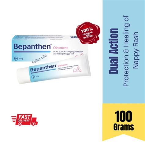 Bepanthen Ointment Dual Action Healing Of Nappy Rash Shopee Malaysia