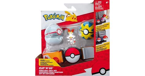 Jazwares Pokemon Clip N Go Poke Ball Belt Scorbunny JW095283 E