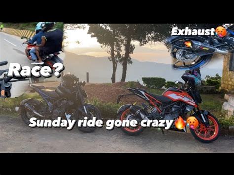 Sunday Ride Gone Crazy Race Duke 250 With Akrapovic Exhaust YouTube