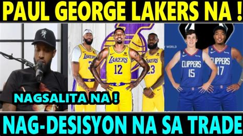 Just In Lakers Jackpot Agad Kay Paul George Nag Desisyon Na Sa Trade