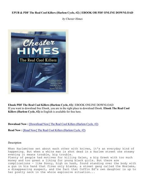 (Download Book) The Real Cool Killers (Harlem Cycle, #2) - Chester Himes by seiyasrev - Issuu